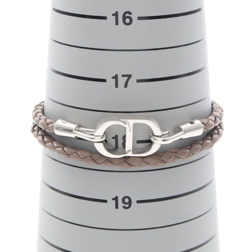 Dior Leather Stainless Steel Double Bracelet - Picture 6 of 6